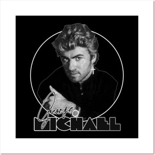 Retro George Michael 80s Icon Tribute Posters and Art